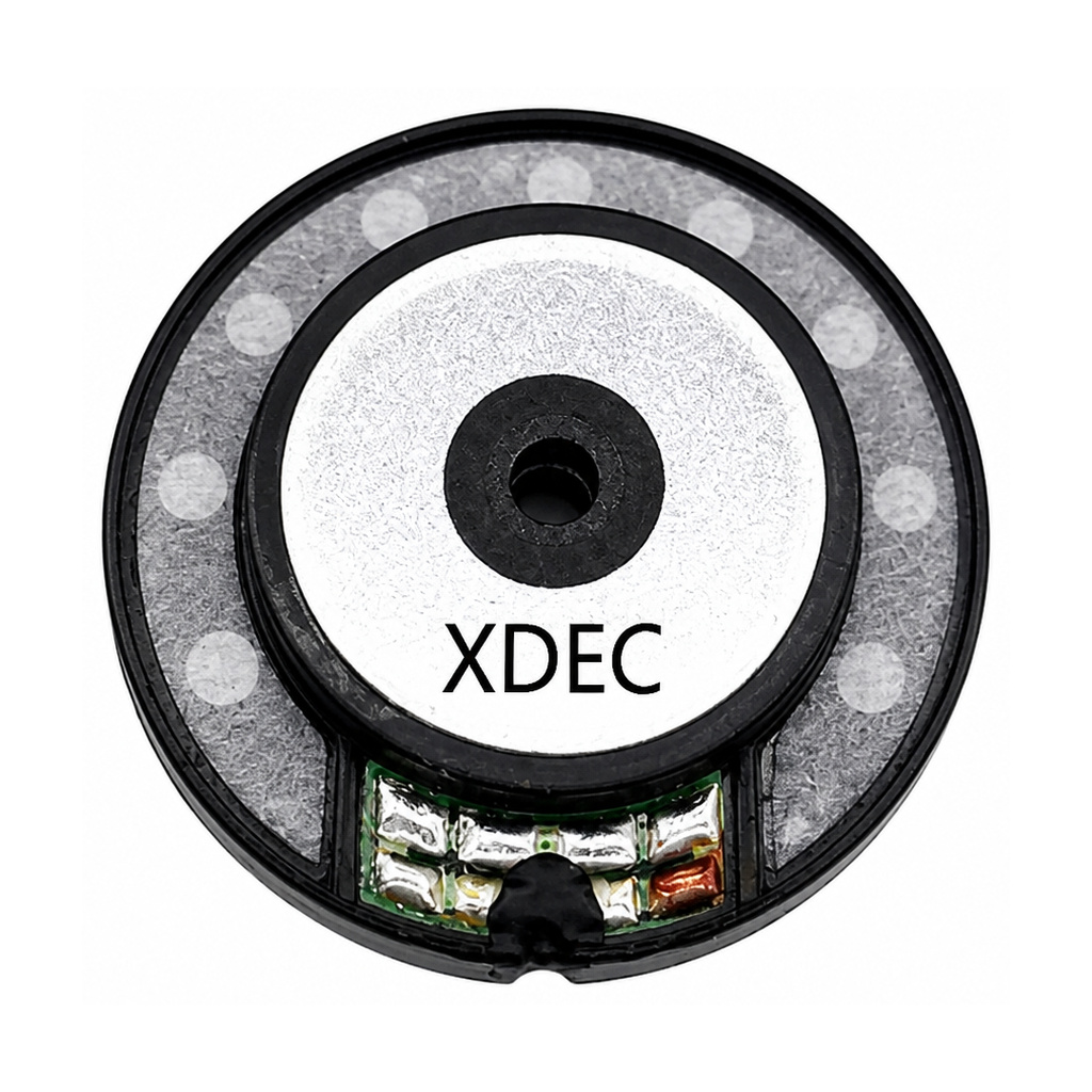 40×8.0H mm 耳机扬声器单元 32Ω 30mW/50mW - Back View (XDEC 耳机扬声器)