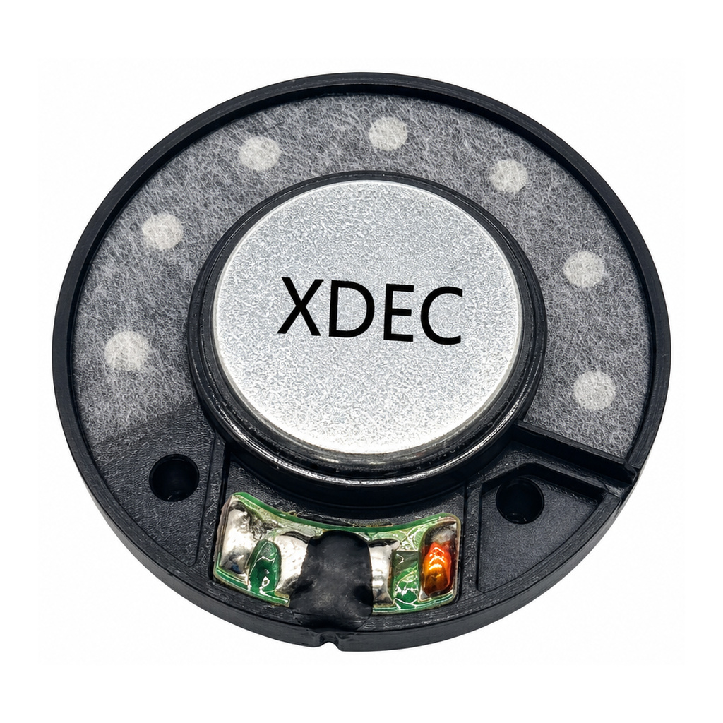 40×12.7H mm 耳机扬声器单元 32Ω 20mW/30mW - Back View (XDEC 耳机扬声器)