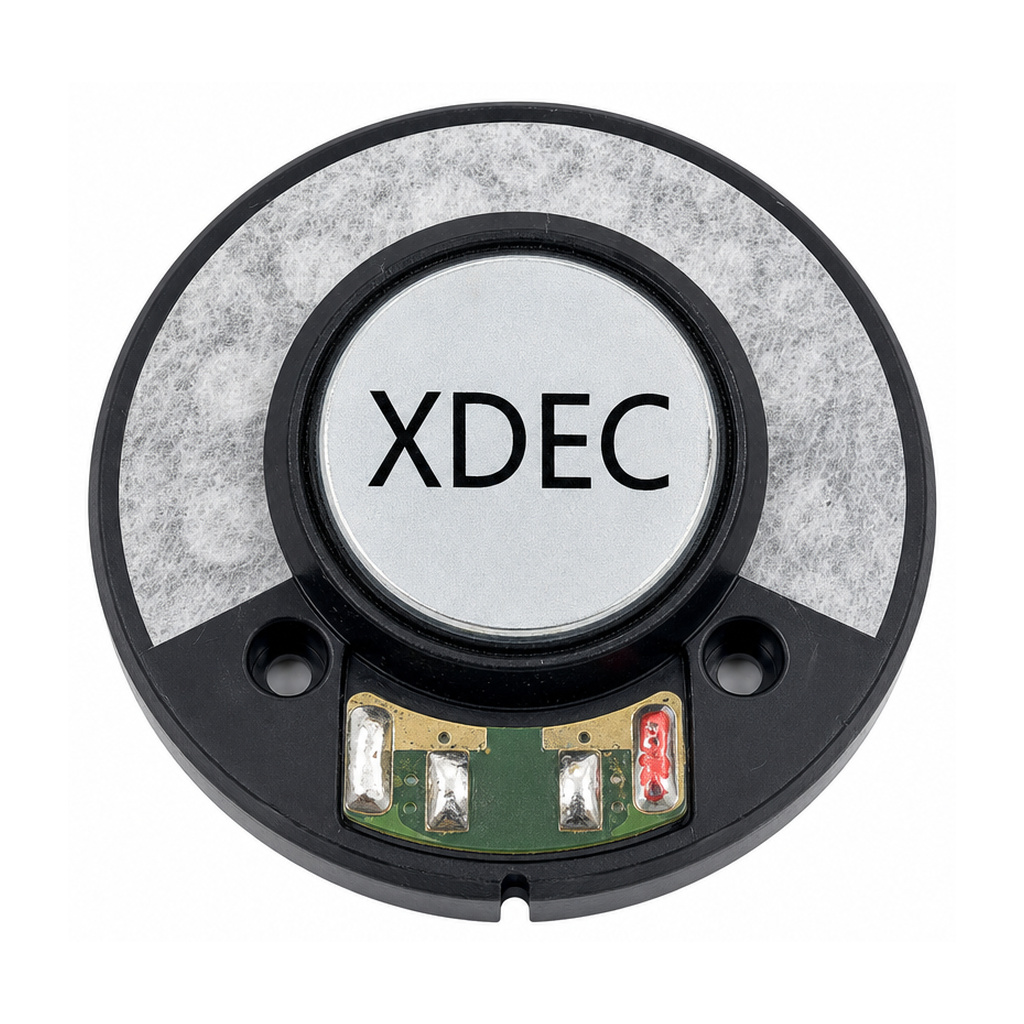 40×10.5H mm 耳机发声单元 32Ω 30mW/40mW - Back View (XDEC 耳机扬声器)