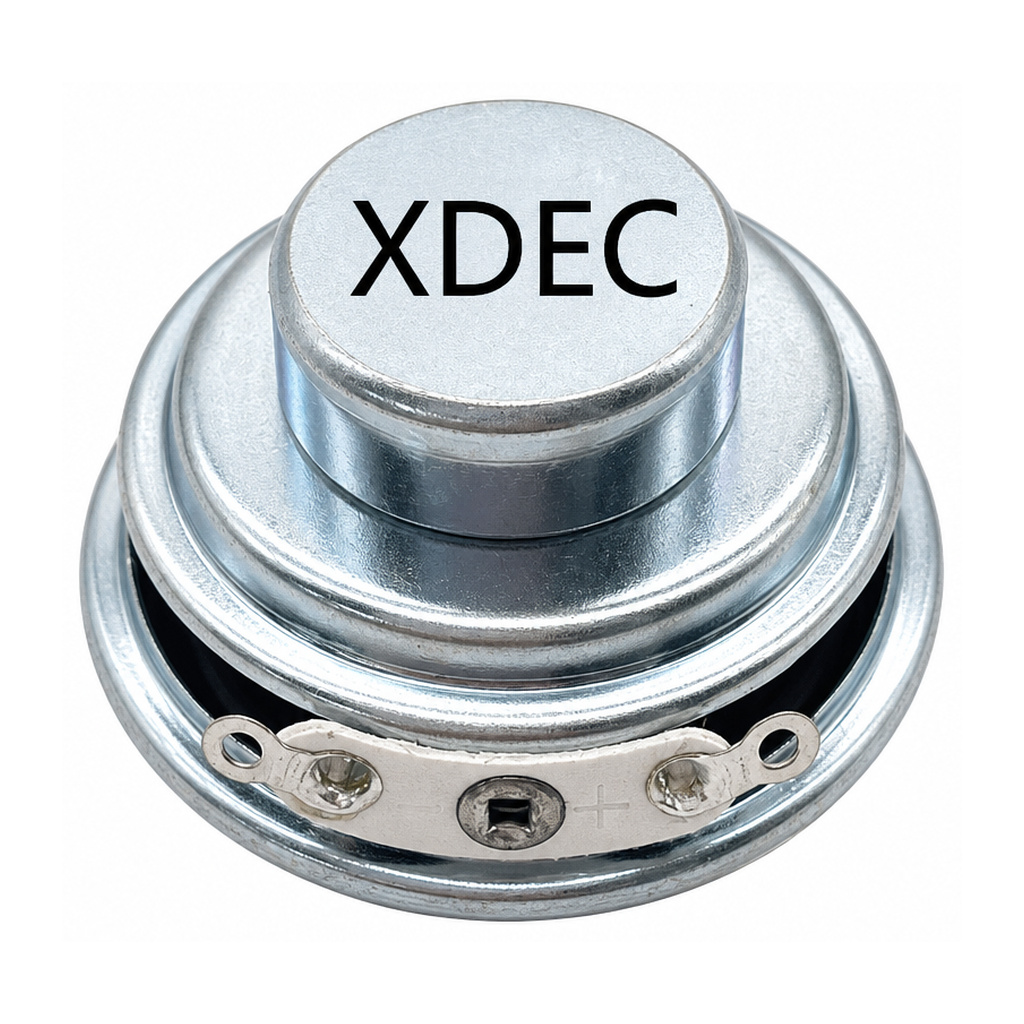 Multimedia Speaker Driver diameter 36mm (1.42"), height 18.5mm (0.73"), 4Ω 3W/4W - Back View (XDEC Multimedia Speaker Driver)