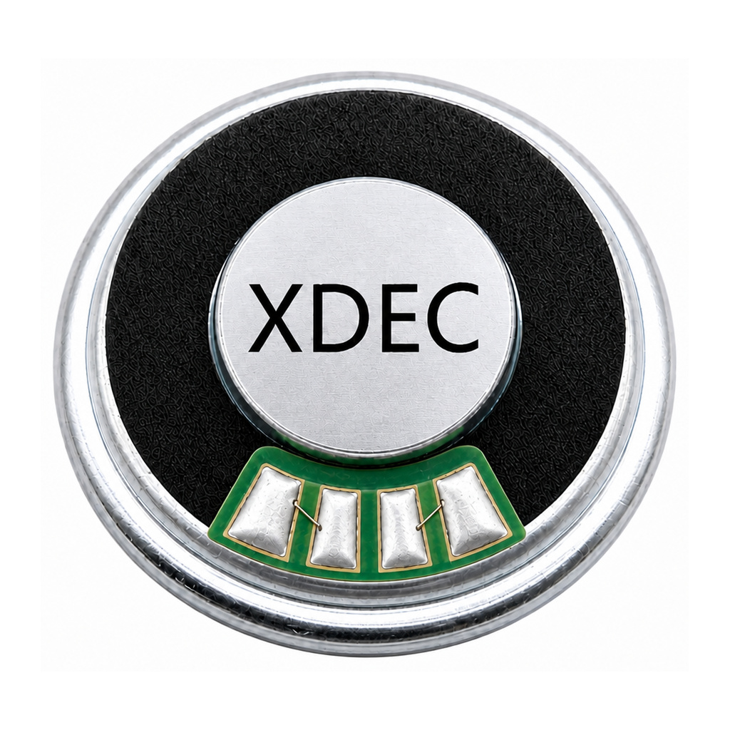 23×4.0H mm 纸盆喇叭单元 8Ω 1W/1.2W - Back View (XDEC 麦拉扬声器)